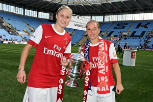 Steph Houghton and Jordan Nobbs (Arsenal) with the FA Cup Trophy. Arsenal Ladies 2 Steph Houghton and Jordan Nobbs (Arsenal) with the FA Cup Trophy. Arsenal Ladies 2