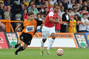 Theo Walcott (Arsenal) John McGicks (Barnet). Barnet 0:4 Arsenal, Pre season friendly Theo Walcott (Arsenal) John McGicks (Barnet). Barnet 0:4 Arsenal, Pre season friendly