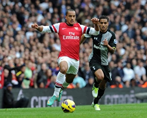 Theo Walcott (Arsenal) Kyle Naughton (Tottenham). Arsenal 5:2 Tottenham Hotspur Theo Walcott (Arsenal) Kyle Naughton (Tottenham). Arsenal 5:2 Tottenham Hotspur