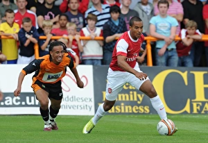 Theo Walcott (Arsenal) Sam Cox (Barnet). Barnet 0:4 Arsenal, Pre season friendly Theo Walcott (Arsenal) Sam Cox (Barnet). Barnet 0:4 Arsenal, Pre season friendly
