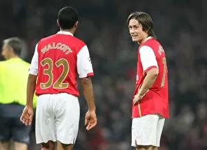 Images Dated 29th October 2007: Theo Walcott and Tomas Rosicky (Arsenal)