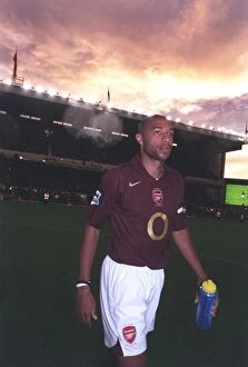 Images Dated 20th September 2005: Thierry Henry (Arsenal) before the match. Arsenal 4: 1 Fulham. FA Premier League