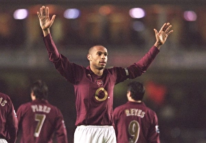 Thierry Henry celebrates scoring his 4th goal Arsenals 6th Thierry Henry celebrates scoring his 4th goal Arsenals 6th