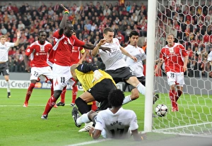 Thomas Vermaelen shoots past Liege goalkeeper Sinan Thomas Vermaelen shoots past Liege goalkeeper Sinan
