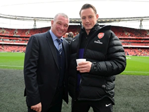 Tony Roberts (Arsenal Goalkeeping coach) with John Jensen (Ex Arsenal). John Jensen Tony Roberts (Arsenal Goalkeeping coach) with John Jensen (Ex Arsenal). John Jensen