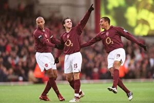 Images Dated 26th November 2005: Unforgettable Triumph: Fabregas, Henry, Gilberto Lead Arsenal to Glory (3:0 vs Blackburn Rovers)
