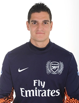 Vito Mannone (Arsenal). Arsenal Photocall, Emirates Stadium, Arsenal Football Club Vito Mannone (Arsenal). Arsenal Photocall, Emirates Stadium, Arsenal Football Club