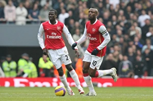 William Gallas, Emmanuel Eboue (Arsenal) William Gallas, Emmanuel Eboue (Arsenal)