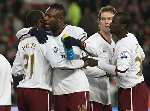 William Gallas and Justin Hoyte (Arsenal) before the match William Gallas and Justin Hoyte (Arsenal) before the match