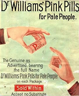 Images Dated 18th November 2003: 1890s UK dr williams pin pills medical medicine
