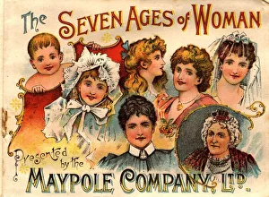 1890s UK maypole ageing The seven ages of woman 1890s UK maypole ageing The seven ages of woman