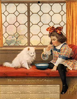 1910s USA dogs prudential insurance calendars finance 1910s USA dogs prudential insurance calendars finance