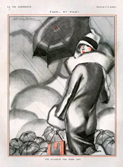 1920s, France, La Vie Parisienne, Magazine Plate 1920s, France, La Vie Parisienne, Magazine Plate
