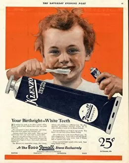 Images Dated 24th April 2004: 1920s USA klenzo toothpaste