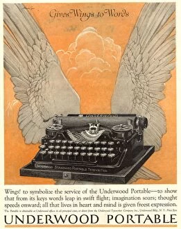 Adverts Collection: 1922 1920s USA underwood portable typewriters equipment