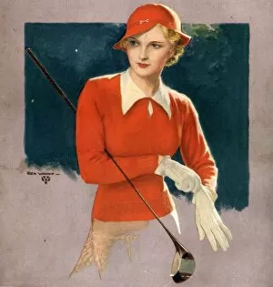 Images Dated 6th March 2006: 1930s USA golf womens