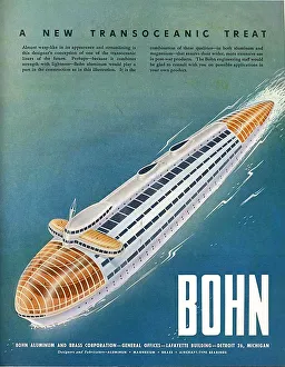 Bohn 1940s USA Arthur Radebaugh mcitnt visions of the future futuristic ships boats Bohn 1940s USA Arthur Radebaugh mcitnt visions of the future futuristic ships boats