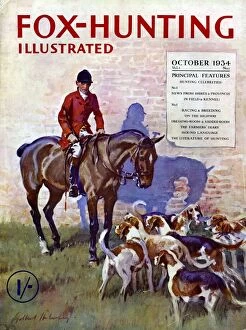 Images Dated 12th May 2006: Fox-Hunting Illustrated 1934 1930s UK fox hunting cruel sports magazines