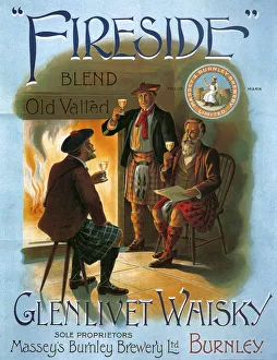 Glenlivet 1904 1900s UK whisky alcohol whiskey advert Scotch Scottish fireplaces Glenlivet 1904 1900s UK whisky alcohol whiskey advert Scotch Scottish fireplaces