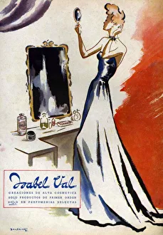 Isabel Val 1942 1940s Spain cc mirrors vanity dressing tables beauty Isabel Val 1942 1940s Spain cc mirrors vanity dressing tables beauty