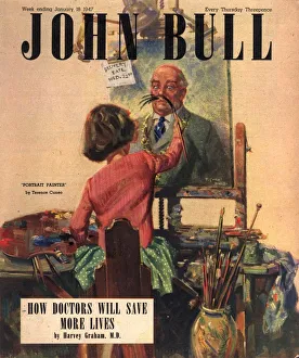 John Bull 1947 1940s UK art painting magazines John Bull 1947 1940s UK art painting magazines