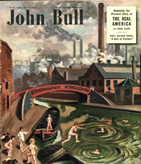 John Bull 1949 1940s UK swimming sports magazines canals Turrali John Bull 1949 1940s UK swimming sports magazines canals Turrali