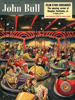 Images Dated 19th September 2006: John Bull 1950 1950s UK fairgrounds funfairs dodgems magazines family
