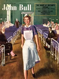 Images Dated 17th November 2003: John Bull 1950 1950s UK hospitals nurses magazines medical