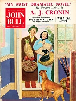 Images Dated 29th November 2003: John Bull 1950s UK dogs walking the magazines pets family