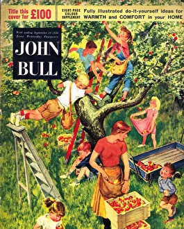 John Bull 1950s UK picking apples fruit magazines John Bull 1950s UK picking apples fruit magazines