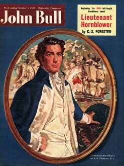 Images Dated 19th September 2006: John Bull 1951 1950s UK Hornblower sailors admirals navy ships nautical magazines