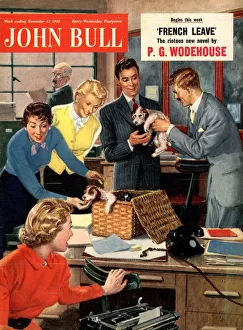 John Bull 1955 1950s UK dogs puppies pets magazines puppyAs John Bull 1955 1950s UK dogs puppies pets magazines puppyAs
