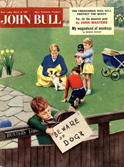 John Bull 1957 1950s UK dogs beware of the magazines John Bull 1957 1950s UK dogs beware of the magazines