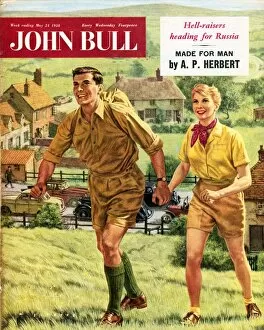 Images Dated 29th November 2003: John Bull 1958 1950s UK holidays hiking walking trekking outdoors magazines hikers