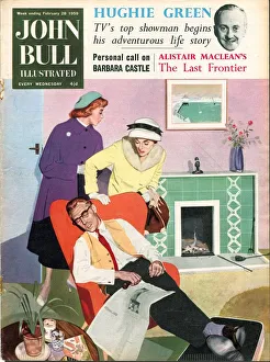 John Bull 1959 1950s UK sleep fires magazines sleeping John Bull 1959 1950s UK sleep fires magazines sleeping