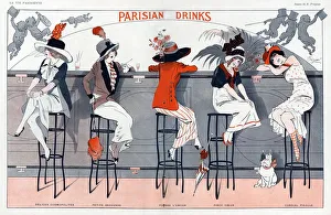 La Vie Parisienne 1912 1910s France R Prejelan illustrations women bars womens hats La Vie Parisienne 1912 1910s France R Prejelan illustrations women bars womens hats