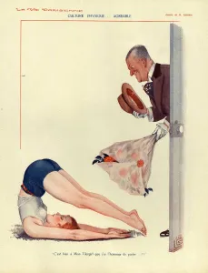 La Vie Parisienne 1919 1910s France cc dirty old men erotica exercise humour flowers La Vie Parisienne 1919 1910s France cc dirty old men erotica exercise humour flowers