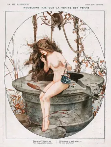 La Vie Parisienne 1920 1920s France cc applying make-up makeup lipsticks nudes naked La Vie Parisienne 1920 1920s France cc applying make-up makeup lipsticks nudes naked
