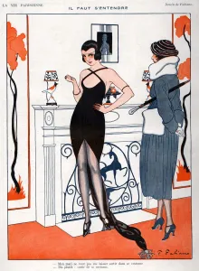 La Vie Parisienne 1920 1920s France Fabien Fabiano Illustrations womens dresses erotica La Vie Parisienne 1920 1920s France Fabien Fabiano Illustrations womens dresses erotica
