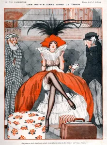 La Vie Parisienne 1920 1920s France Julien Jacques Leclerc Illustrations luggage La Vie Parisienne 1920 1920s France Julien Jacques Leclerc Illustrations luggage