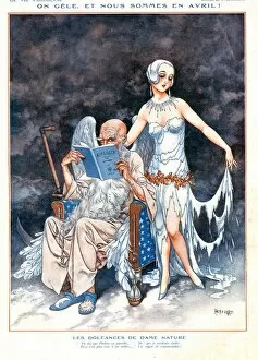 Images Dated 28th November 2008: La Vie Parisienne 1920s France cc illustrations glamour angels old father time almanacs