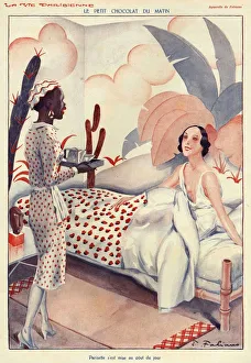 La Vie Parisienne 1920s France Fabien Fabiano morning hot chocolate maids breakfasts La Vie Parisienne 1920s France Fabien Fabiano morning hot chocolate maids breakfasts