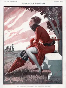 La Vie Parisienne 1920s France Georges Pavis illustrations erotica Autumn seasons La Vie Parisienne 1920s France Georges Pavis illustrations erotica Autumn seasons