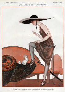 La Vie Parisienne 1922 1920s France A Vallee illustrations erotica womens hats dogs dog La Vie Parisienne 1922 1920s France A Vallee illustrations erotica womens hats dogs dog
