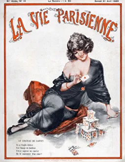 La Vie Parisienne 1923 1920s France C Herouard illustrations magazines playing cards La Vie Parisienne 1923 1920s France C Herouard illustrations magazines playing cards