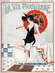 La vie Parisienne 1923 1920s France Leo Fontan magazines illustrations womens swimming La vie Parisienne 1923 1920s France Leo Fontan magazines illustrations womens swimming