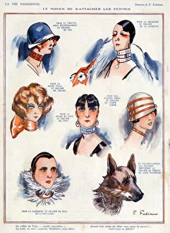 La Vie Parisienne 1924 1850s France F Fabiano illustrations womens hats portraits La Vie Parisienne 1924 1850s France F Fabiano illustrations womens hats portraits