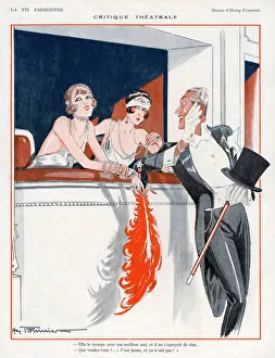 La Vie Parisienne 1924 1920s France H Fournier illustrations boxes feathers mens La Vie Parisienne 1924 1920s France H Fournier illustrations boxes feathers mens