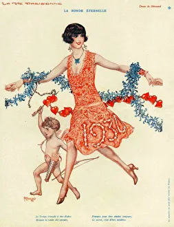 La Vie Parisienne 1930 1930s France cc cherubs new yearAs eve party celebrations party La Vie Parisienne 1930 1930s France cc cherubs new yearAs eve party celebrations party