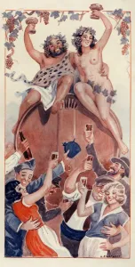 La Vie Parisienne 1931 1930s France cc drinking wine grapes toasts nudes nudity naked La Vie Parisienne 1931 1930s France cc drinking wine grapes toasts nudes nudity naked
